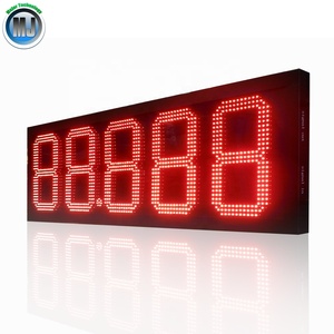 16 88.888 Rouge a mené le signe de prix pour la station - Product Image 3