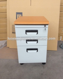 Nhà Văn Phòng <span class=keywords><strong>3</strong></span> Ngăn Kéo Bằng Gỗ Hàng Đầu Thép Di Động Kim Loại Tủ Hồ Sơ - Product Image 6