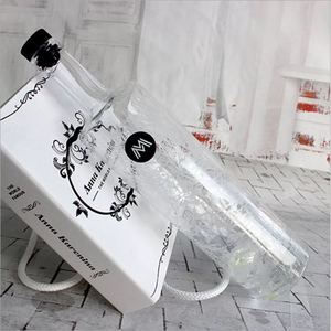 Botella de whisky al por mayor con impresión de logotipo personalizado botella para bebidas alcohólicas botella de brandy de cristal supertransparente con corcho de madera 750ml - Product Image 2