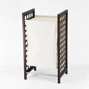 Cesta de lavandería de plástico negro en forma de X de calibre pesado - Product Image 4