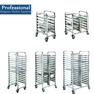 <span class=keywords><strong>Fast</strong></span> <span class=keywords><strong>Food</strong></span> Restaurant 201/304 En Acier Inoxydable <span class=keywords><strong>Plateau</strong></span> De Service Chariot, Gastronome Pan Rack Chariot - Product Image 6