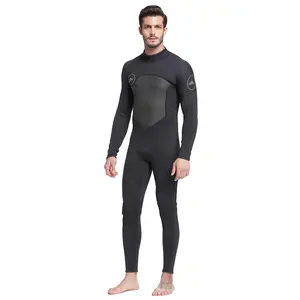 Sbart terno de mergulho com zíper, terno de corpo inteiro com manga comprida, roupa molhada de neoprene para mergulho com 1.5mm