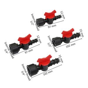 1/2 "y 3/4" a 12mm 15mm manguera de jardín de agua goteo Waterstop válvula rápido conectores - Product Image 2