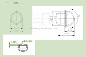 8120-5 낮은 비용 큰 돔 광 프레 넬 렌즈 센서 스위치 - Product Image 4