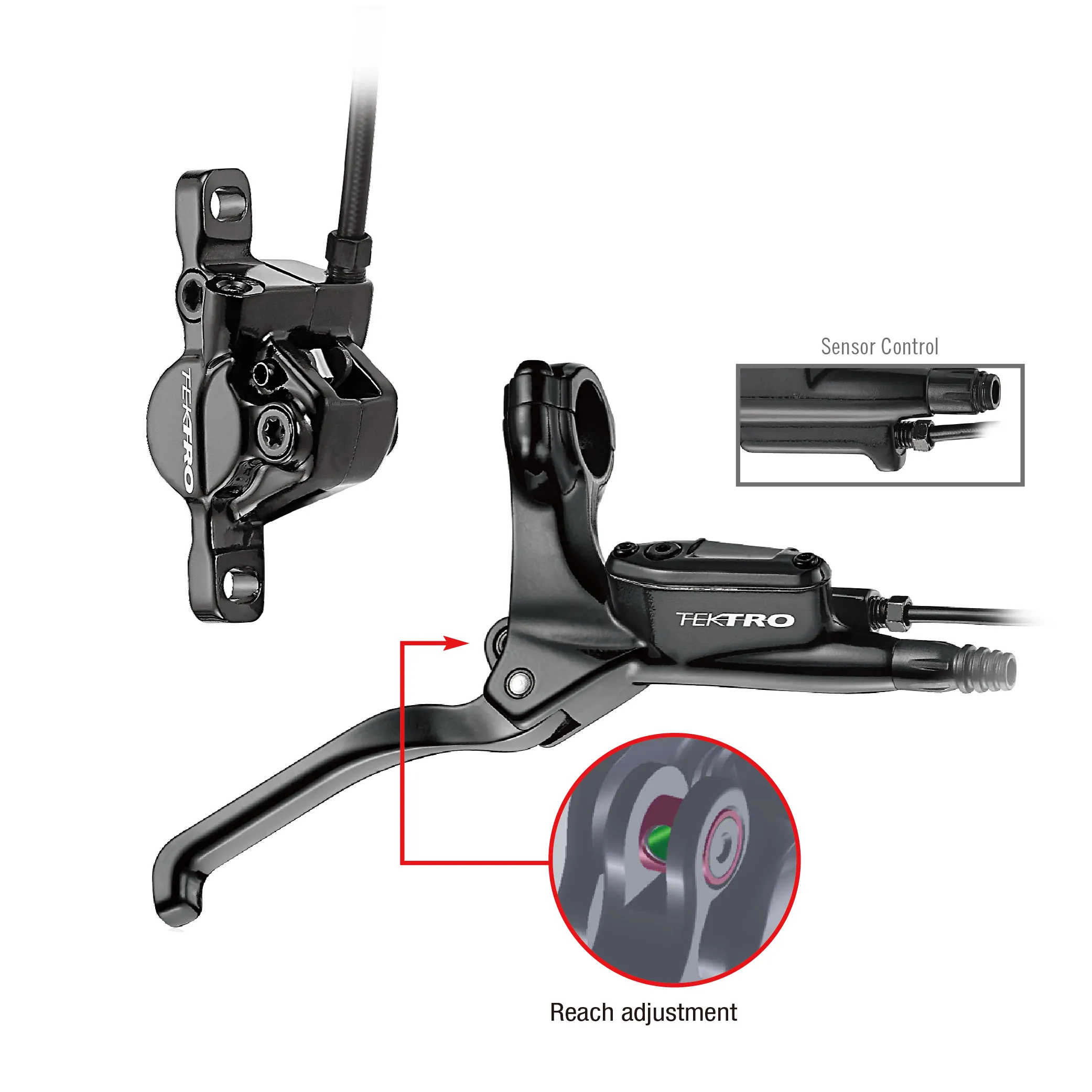 Hot Sales Brake HD-E350 Aluminum Hydraulic Disc Brake for Electric Bicycle for 1 wheel without rotor