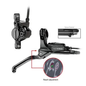 Freno de disco hidráulico de aluminio para bicicleta eléctrica, HD-E350 de freno de disco hidráulico para bicicleta eléctrica de 1 rueda sin rotor, gran oferta