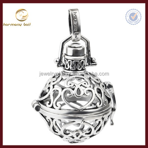 Venta al por mayor de latón personalizado plateado 18mm bolas mexicanas Angel Callers bolas colgantes - Product Image 2