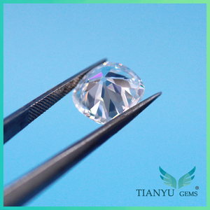 Couleur améliorée diamants 10mm ancienne <span class=keywords><strong>mine</strong></span> cut pour toujours un DEF couleur blanc moissanite - Product Image 2