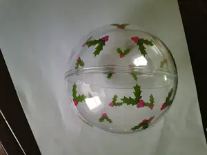 Hollow <strong>Sphere</strong> <strong>Ball</strong> Ornaments Christmas <strong>Ball</strong> Ornaments Clear Plastic 20-200 MM Acrylic Love Artificial HY <strong>Ball</strong> &amp; Globe 70 MM - Product Image 6