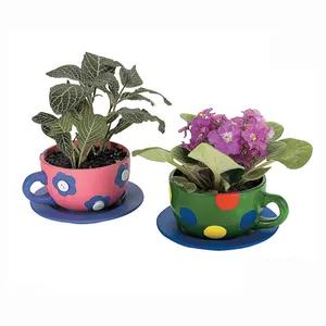 Teacup Plant Pots Ceramic Outdoor Large Flowerpot