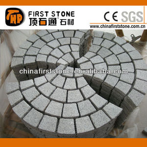 HZW-66 de Granit Gris Blanc À Mailles En Forme De Ventilateur <span class=keywords><strong>Pavé</strong></span> de Pavage D'<span class=keywords><strong>allée</strong></span> De Granit Bloc <span class=keywords><strong>Pavé</strong></span> <span class=keywords><strong>Pierre</strong></span> Allées - Product Image 4