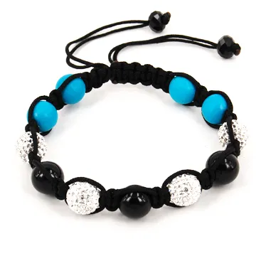 Conception mignonne fille belle Shambala agate bricolage bracelet