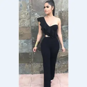 OEM के थोक थोक फैशन काले महिलाओं bodycon jumpsuits