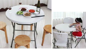 80Cm Kleine Blaas Gegoten Draagbare Plastic Goedkope Opvouwbare <span class=keywords><strong>Bali</strong></span> Ronde Glazen Eet-Of Koffie Buitenstoel En Tafel - Product Image 5