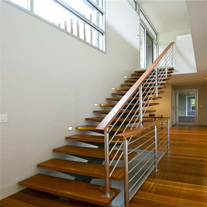 Venta caliente cubierta de vidrio sin marco flotante <span class=keywords><strong>escalera</strong></span> de <span class=keywords><strong>madera</strong></span> diseño <span class=keywords><strong>Pilar</strong></span> - Product Image 1