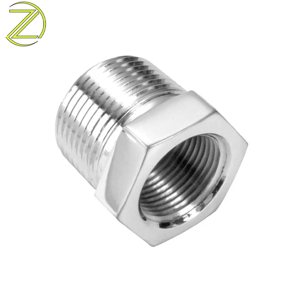 Customized SS Nipple Coupling Nickel Plated Hex Reducing Bushing Male Female Thread Reducer