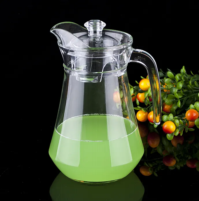 Wholesale 1-1.3L glass water jug, 	 glass water pitcher