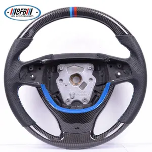 100% Real Carbon Fiber And Leather Steering Wheel For F10 Low Setting