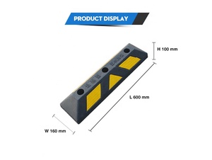600mm 24 "inç Reclyed kauçuk otopark tekerlek durdurucu sistemi tekerlek durdurma - Product Image 6