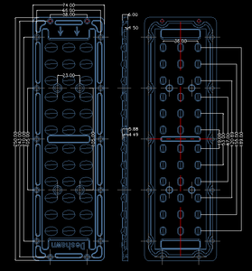 Không đối xứng dọc 36 <span class=keywords><strong>LED</strong></span> SMD PH 3030 ánh sáng đường phố hình chữ nhật <span class=keywords><strong>LED</strong></span> ống kính làm bằng nhựa quang học hiệu quả - Product Image 6