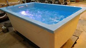 <span class=keywords><strong>Baignoire</strong></span> bébé autoportante moderne de 37 pouces de profondeur, <span class=keywords><strong>grande</strong></span> taille, en acrylique blanc rectangulaire avec fonction de massage pour hôtels - Product Image 6