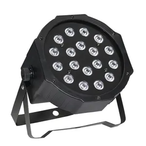 Baisun 18 stks led par licht RGB 3 IN 1 kleurrijke plastic verlichting voor home party disco bar verlichting