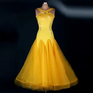 Professional Cheap Custom Size Competition Ballroom Dance Dress Women