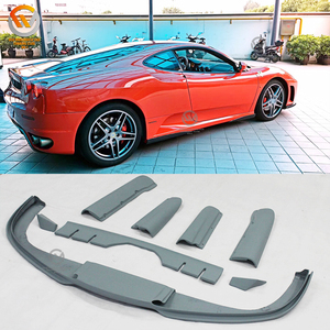 Lame de pare-choc arrière en Fiber de carbone, pour <span class=keywords><strong>Ferrari</strong></span> F430 2005 — 2009, 3 pièces - Product Image 6