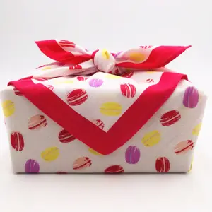 Papier d'emballage traditionnel japonais, pour gâteaux macaron/fuoshiki, deux rouleaux de papier, tissu d'emballage, coloré, vente en gros