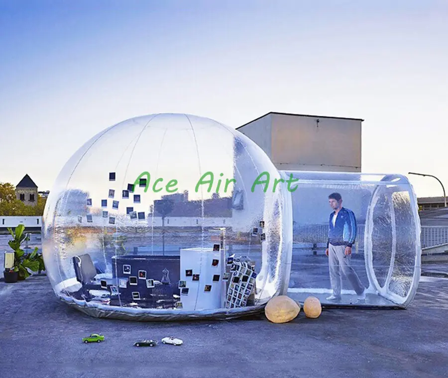 Inflatable Bubble Tent Inflatable Bubble Dome Tent with Tunnel