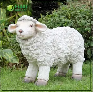 Hars dier levensgrote schapen standbeeld voor tuin