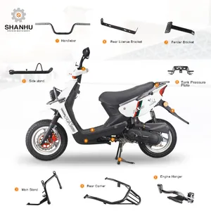 Zhejiang shanghai tayvan vietnam cnc güneşli scooter yedek krom parçası mini 49cc motosiklet