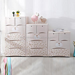 66cm Carton Bear Design organizzazione multifunzione per camera da letto giocattoli per bambini a 5 strati e cassetti per riporre i vestiti - Product Image 2