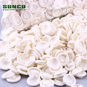 Witte poeder-vrije wegwerp industriële latex vingerbeschermers Comfortabel antistatisch antislip waterdicht Maten S/M/L - Product Image 2