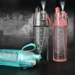 Portable Sports <strong>Spray</strong> Water <strong>Bottle</strong> with <strong>Spray</strong> Mist Plastic <strong>Drink</strong> <strong>Bottle</strong> for Kids Students - Product Image 1