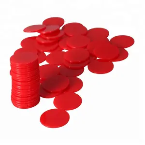 Wholesale blank plastic round colored token coin