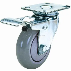 Heavy Duty Girevole In Gomma Ruote PP Caster PU Caster