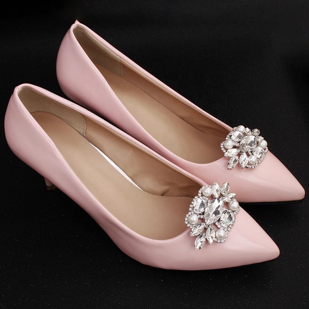 Заводская оптовая продажа, зажимы для свадебных аксессуаров для обуви с кристаллами