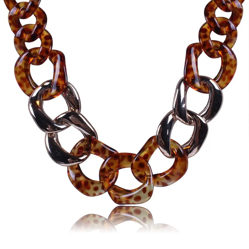 KDB757 wholesale women chunky acrylic necklace