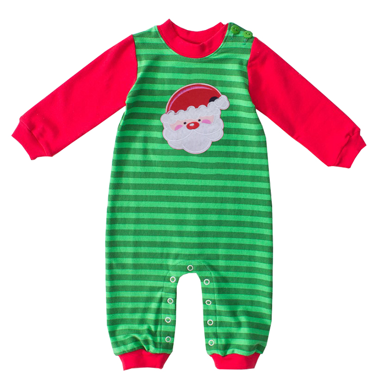 Новый дизайн 2018, рождественская одежда для маленьких мальчиков, комбинезон для мальчиков с санта-клаусом, рождественский комбинезон