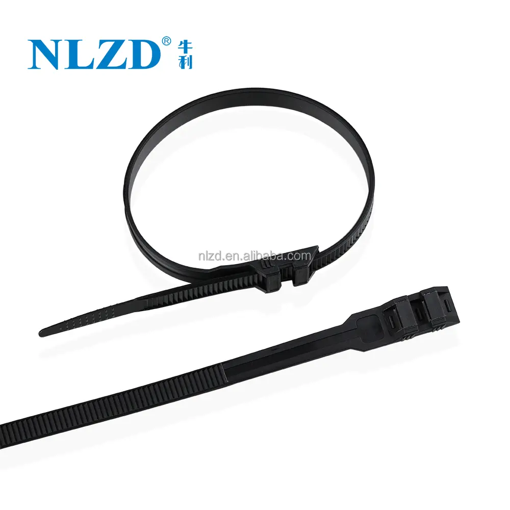Plastic nylon 6/6 Double lock cable ties / zip ties
