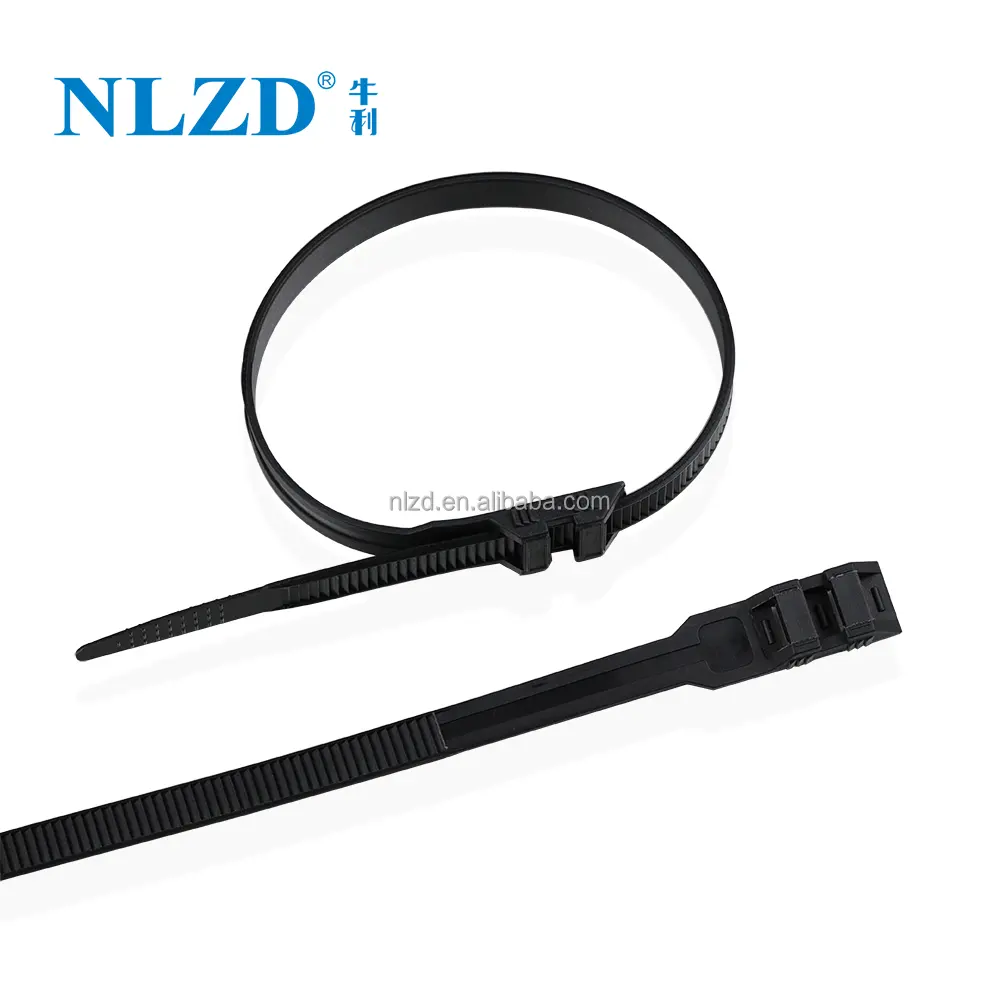 Nhựa Nylon 6/6 Đôi Khóa Quan Hệ Cáp/Quan Hệ Zip