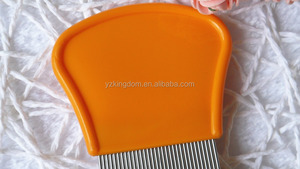 Couleur Orange Populaire Longues Dents Tête Humaine Cheveux <span class=keywords><strong>Anti</strong></span> Poux Nit Poux Puces <span class=keywords><strong>Tiques</strong></span> Peigne - Product Image 3