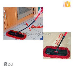 Vadrouille flexible en coton d'usine BSCI depuis 17 ans, fournisseur d'essuie-glace en coton sans AZO
