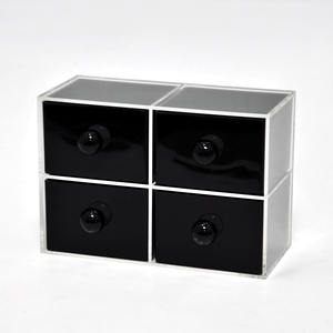 Clear <b>Plastic</b> Mini Jewelry Chest Drawer <b>for</b> <b>Storage</b> - Product Image 2