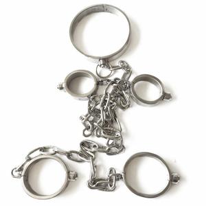 Nero imperatore SM collare in acciaio inossidabile della caviglia sesso adulti giocattoli <span class=keywords><strong>coppia</strong></span> giocattoli all'ingrosso - Product Image 5