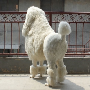 <span class=keywords><strong>Vie</strong></span> Taille Blanc Caniche Animaux Mannequin Chien Mannequin Pour L'affichage de La Fenêtre Partie Décoration Et Cadeaux - Product Image 4