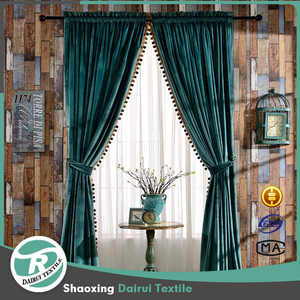 DaiRui <span class=keywords><strong>velluto</strong></span> oscurante foderato <span class=keywords><strong>tende</strong></span> tascabili tascabili <span class=keywords><strong>verde</strong></span> antico - Product Image 2