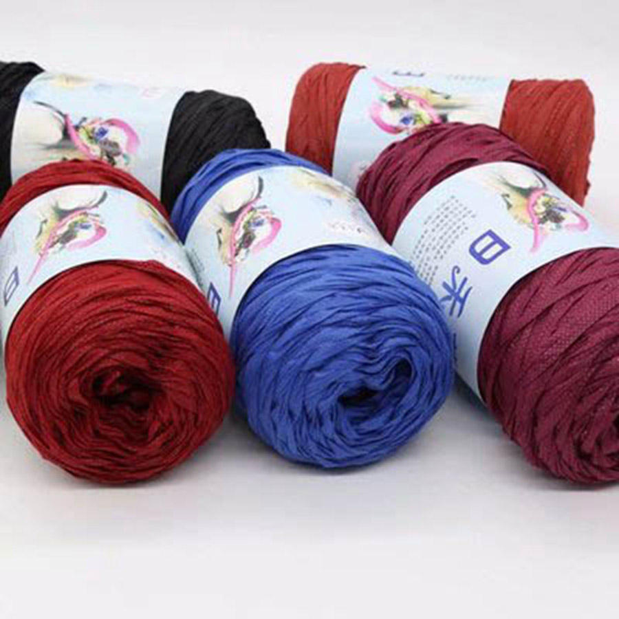 COOMAMUU New Hat Yarn Non-woven Fabric Crochet Thread for Hand Knitting Sun  Hat Fashion Stripe Yarn DIY Bag Material Supplier
