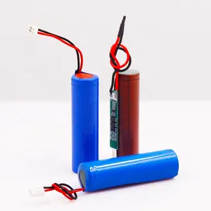 Cellule de batterie lithium-Ion PVC bleu DTP 18650, 3.7v, 2200mah, 3000mah, avec PCB